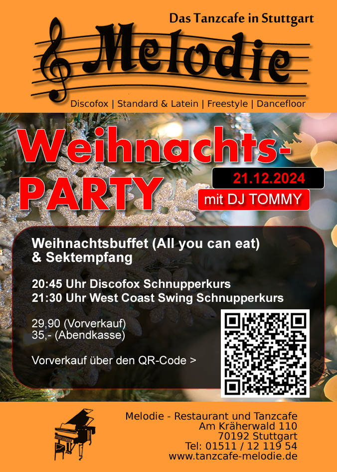 Weihnachtsparty im Tanzcafe Melodie Stuttgart