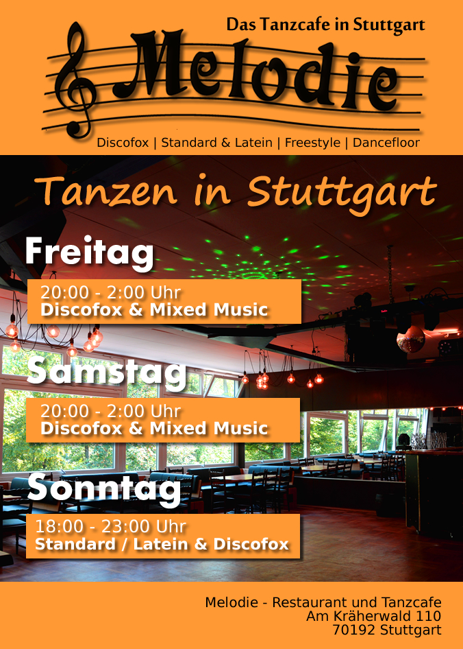 Tanzen in Stuttgart - Discofox & more im Tanzcafe Melodie